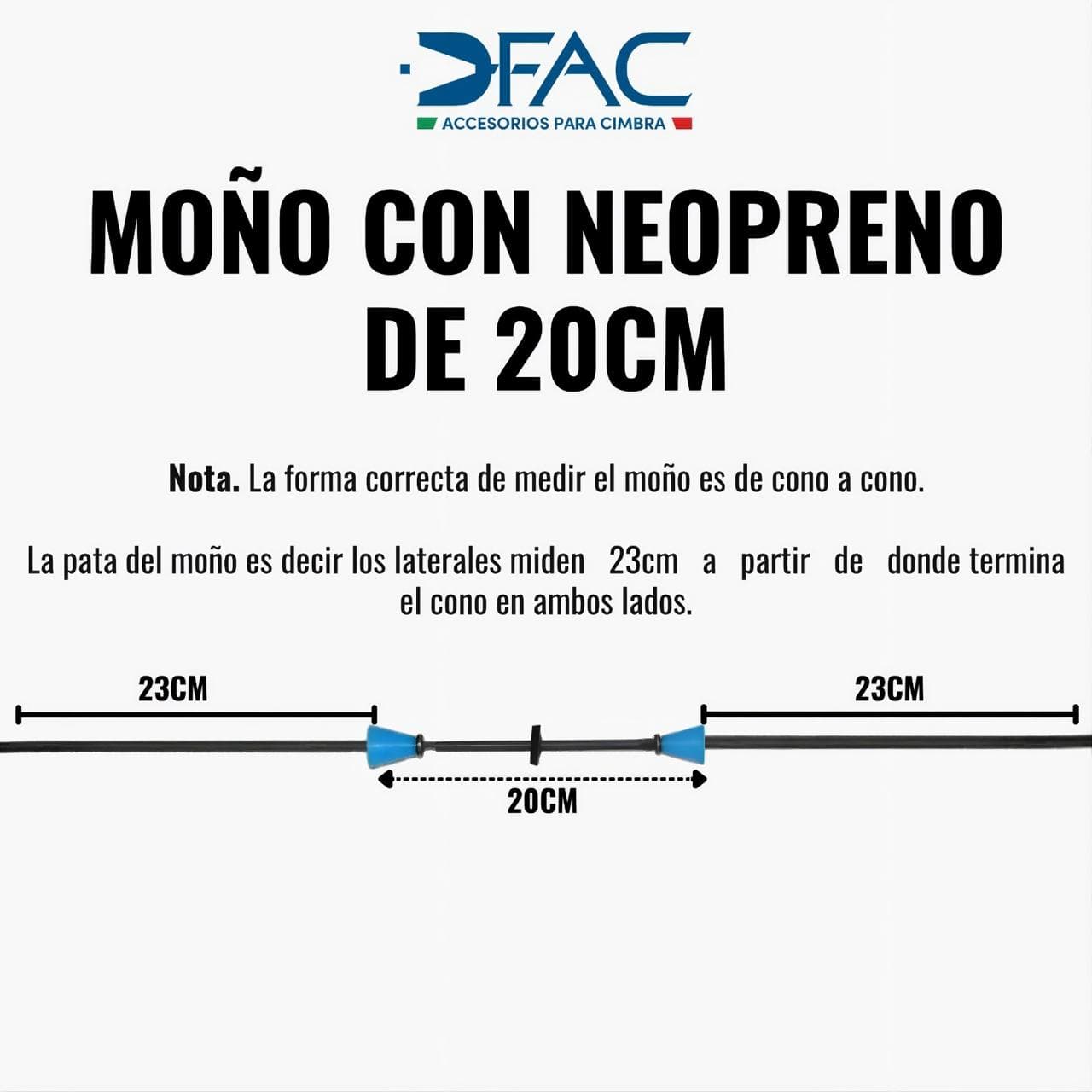 Moño para cimbra con rondana de neopreno